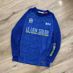 DUARIG サッカー 長袖プラクティスシャツ D.F.C ブルー　160