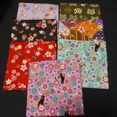 和柄カット プリント生地 7枚セット size　30×35cm