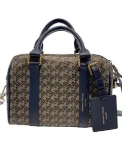 STオレール ミニボストンショルダーバッグ ネイビー