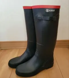 AIGLE　レインブーツ　23cm　マリン　 アースコラボのサムネイル