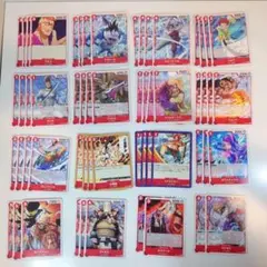 白ひげデッキ　パーツまとめ　バラ可◎　赤デッキ　ワンピースカード