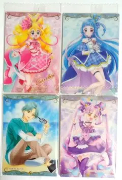 プリキュアウエハース12　　キミとアイドルプリキュア♪　4枚セット