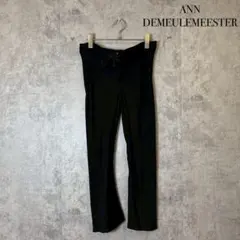 ANN DEMEULEMEESTER レザーパンツ　ストレッチ ANN DEMEULEMEESTERレザーパンツ アンドゥムルメステール - メルカリ