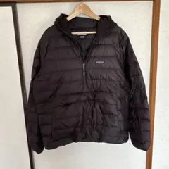 patagonia ダウンセーター　フーディ　プルオーバー　希少　L ブラック