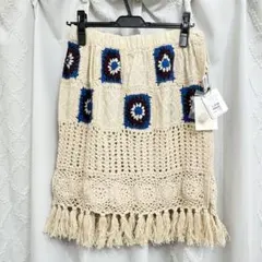 HELLO.SANFRANCISCO クロシェ編み2WAYミニスカート