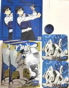 ジャンプショップ ヒロアカ コースター アクリルミニバッジ  ポストカード 飯田