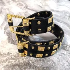 archive 00s y2k gimmic belt gold スタッズ