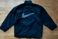 NIKE ナイキ 90's ナイロンジャケット M ダークグリーン ビッグロゴ