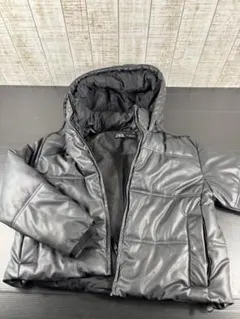 【ほぼ未使用】ZARA ザラ　フェイクレザー　ダウンジャケットのサムネイル