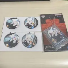 ホロライブ　一番くじ　白上フブキ　缶バッジ　ホログラム　通常　アクリルチャーム