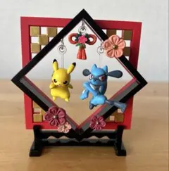 ポケモン　リーメント　ふんわりゆらりん飾り　ピカチュウ＆リオル