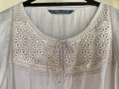 ZARA TRF レース プルオーバー トップス 綿100%　M　L