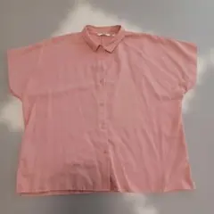 UNIQLO 半袖シャツ M　ピンクのサムネイル