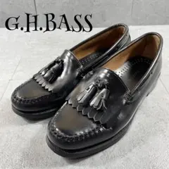 未使用級✨️G.H.BASS ジーエイチバス キルトタッセルローファー 黒