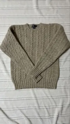 PolobyRalphLauren ケーブルニット　ウール100%