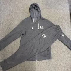 UNDER ARMOUR フード付きスウェット上下セット グレー