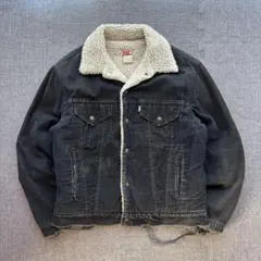 【70s】levisリーバイス コーデュロイボアジャケット ブラックフェード40