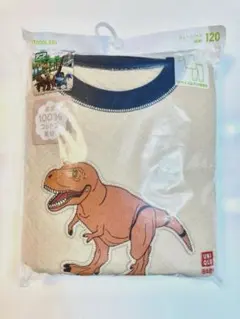 UNIQLO アニア　恐竜　キルトパジャマ 120cm 100%コットン