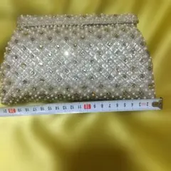パール装飾 クラッチバッグ、未使用