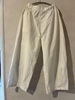 nuuno. ワイドパンツ イージーパンツ ホワイト