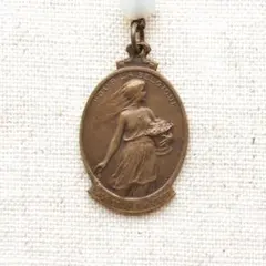 アンティーク メダイ チャリティー 少女