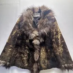 フォックスファー シルバーフォックス リアルファーコート 最高級毛皮コート