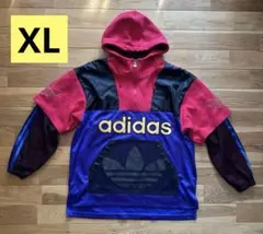 レア★adidasアディダスパーカービンテージジャージ90sメッシュアノラック