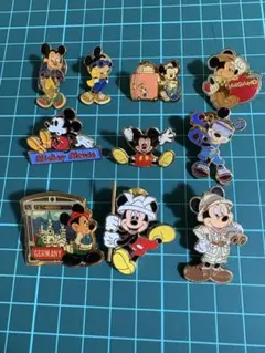 ミッキーマウス ピンバッジ 10個セット
