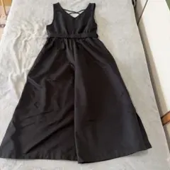 CECIL McBEE クロスストラップ サロペットワイドパンツブラックFREEのサムネイル