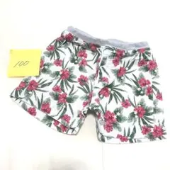 花柄 半ズボン 100cm