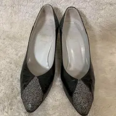 Dior クリスチャンディオール　パンプス　ストーン　黒のサムネイル