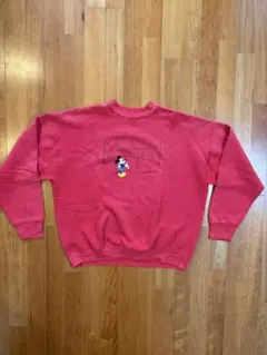 90s ミッキーマウス キャラクタースウェットシャツトレーナー