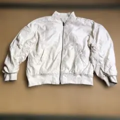 ホワイト ボンバージャケット シミあり