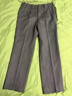 90s- vintage【ヘリンボーン レーヨン ツータック ワイドスラックス