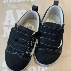 VANS 黒 スリッポン スニーカー　15cm