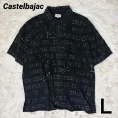 【希少✨】Castelbajac カステルバジャック プリント半袖シャツ 総柄Ｌのサムネイル