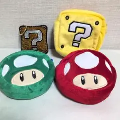 スーパーマリオ ハテナブロック 　１ＵＰ　キノピオ　ポーチ　キーホルダー