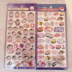 ボンボンドロップシール　和柄　お相撲　お寿司　第一弾
