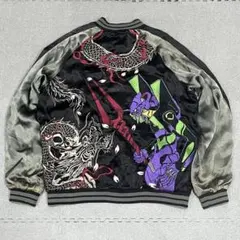 748 錦nishikiニシキ×エヴァンゲリオン　リバーシブルスカジャン　2XL