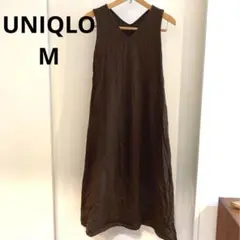 UNIQLO マキシ丈ワンピース　ロングワンピース　ノースリーブ
