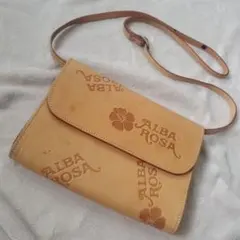 激レア❣️ヌメ革ポシェット、ウエストポーチ アルバローザ少数生産モデル 激レア❣️ヌメ革ポシェット、ウエストポーチ アルバローザ少数生産