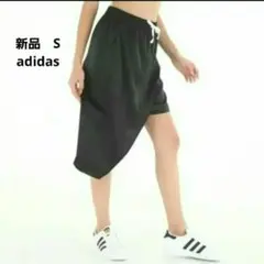 新品 アディダス adidas アシンメトリー ナイロンスカート