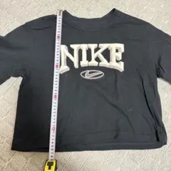 NIKE クロップドTシャツ ブラック S
