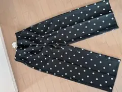 comcoca ドット柄 ワイドパンツ イージーパンツ