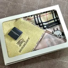 新品Burberryタオル・ハンカチ2枚セット