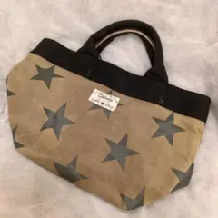 星柄キャンバストートバッグ