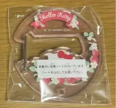 サンリオ　ガチャガチャ　花言葉デザイン アクリルカラビナ　ハローキティ