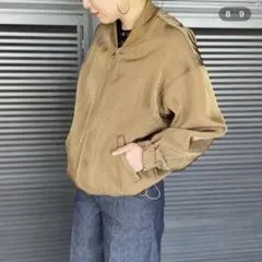 カレンソロジー　ナイロン　ヴィンテージブルゾン　キャメル　FREE