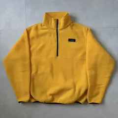 【超美品】USA製 L.L.Bean ハーフジップ フリース ボア イエロー S