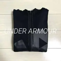 ★美品★ UNDER ARMOUR 黒 ジップアップパーカー アウター